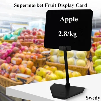 5 Db A6 Törölhető Vízálló Szupermarket Újraírni A Zöldség-Gyümölcs Ár Címke, Kártya Tag Jel, Birtokos Display Állvány