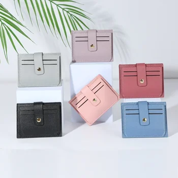 Új táska memóriakártya táska PU bőr, a nők, egyszerű divat klasszikus egyszínű felhívni öv gombot táska nő