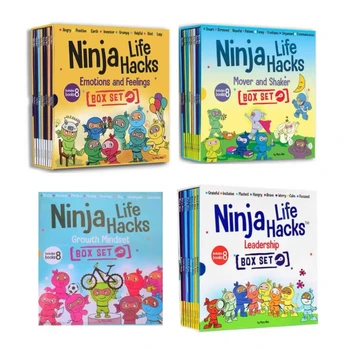 32 Könyvek/set Ninja Élet Hack, Szociális, Érzelmi Tanulás-gyermekkönyv-Sorozat, segítse a Gyermekek Megtanulják az Élet fontos Készségek