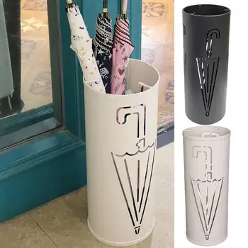 Fém Esernyő Áll Tartós Kör Tároló Állványok Többcélú Sétapálca Jogosultja Dekoratív Esernyő-Bin Bejárat