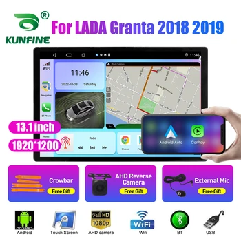 13.1 hüvelyk Autó Rádió LADA Granta 2018 2019 Autós DVD-GPS-Navigációs Sztereó Carplay 2 Din Központi Multimédia Android Auto