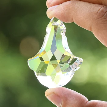 1DB 50MM Tiszta horgony-Üveg-művészet Crystal prism Csiszolt Suncatcher Windows Dekoráció otthon kert DIY Esküvői Dekoráció Kiegészítő