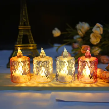 Gyertya LED Lámpa, Elektronikus Gyertya Kreatív Esküvő, Születésnapi Party Dekoráció Karácsonyi Hangulatot Dekoráció