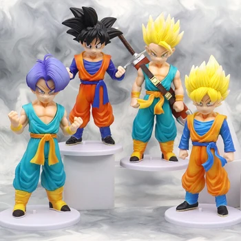 20CM Anime Dragon Ball Z Ábra Super Saiyan Gyerekek Trunks Son Goten PVC akciófigurák Gyűjtemény Modell Játékok Ajándékok