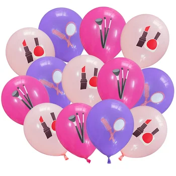 30 Db Kozmetikai téma, Léggömbök baba Rózsaszín téma Latex Lufi, 12 colos Dekoráció Babie Születésnapi party kellékek