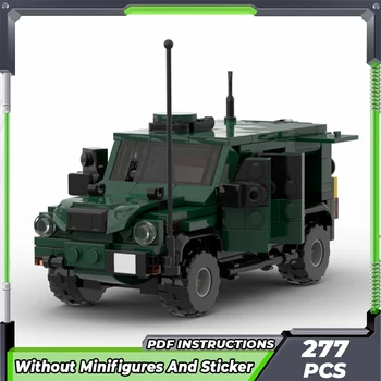 Moc Épület Tégla Katonai Modell Belga Hadsereg Taktikai Autó Technológia Moduláris Blokkok Ajándékok, Játékok DIY Beállítja Közgyűlés
