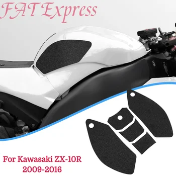 ZX10R Tank Pad Védő Kawasaki Ninja ZX-10R ZX10R 2006-2016 Motoros Matrica, Matrica Gáz-Üzemanyag-Térd Tartás Vontatási Oldalon