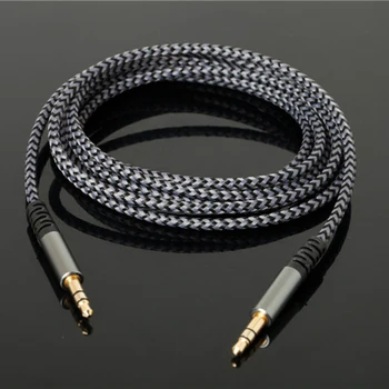 Új, Magas Minőségű AUX Kábel 3,5 mm-es Audio 3,5 mm-es férfi Férfi Sztereó Kábel a V-MODA Fejhallgató, iPhone Autós Ver Hangszóró 1.2