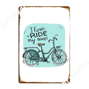 Szeretek Biciklizni Póló Fém Tábla Plakát Nappali Design Mozi Garázs Adóazonosító Jel Poszter