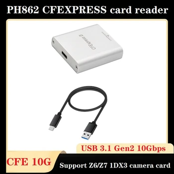 PH862 Cfexpress CFE kártyaolvasó nagysebességű Laptop Kártya Olvasó Z6/Z7 1DX3 Kamerák Kártya