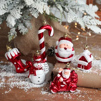 2db/Zsák kézműves Karácsonyi dekoráció fagyit hóember ház karácsonyfa Lógó Medál Díszek