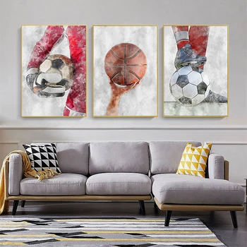 Kosárlabda Sport Csillag Vászon Festmények, Modern, Poszterek, Nyomatok, Wall Art Képek Nappali Otthoni Dekoráció