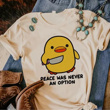Béke Soha nem Volt Lehetőség pólók női komikus Y2K streetwear pólók anime lány ruhák