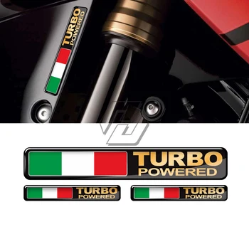 3D-s Turbo Motoros Matrica Olaszország Zászló Matricák Motor Tank Matrica Autó Turbo Matricák