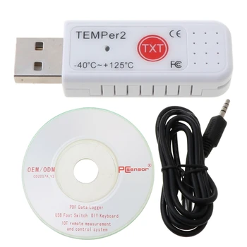 PC TEMPER2 USB Hőmérő Páratartalom Hőmérséklet adatrögzítő Készülék