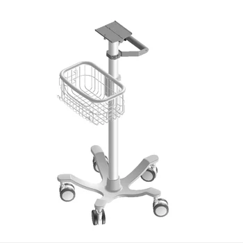 ISO 13485 Roll állni kórházi bútorok monitor kosár orvosi kocsi a Nihon kohden készülék kezelni monitor kocsi