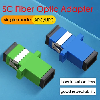 100/sok Száloptikás Csatlakozó Adapter SC/UPC SM Karima Singlemode Simplex SC-SC/ APC Kapcsolókészülék