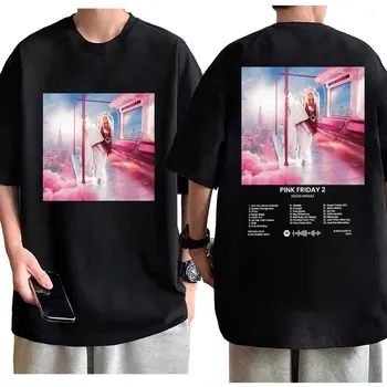Rapper Nicki Minaj Rózsaszín péntek 2 Fedezze Grafikus póló Divat Y2k Stílus Túlméretezett póló Unisex Utcai Trend Hip-Hop pólók