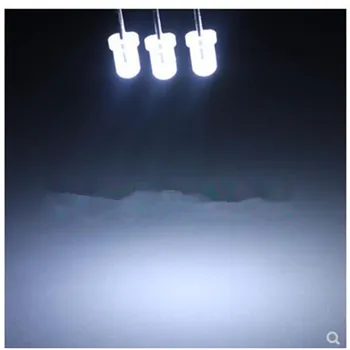 50PCS 3MM fehér köd méter hosszú F3 haja fehér fény fehér matt asztigmatizmus LED lámpa gyöngy a led-ek