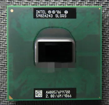 Intel Core 2 Duo Mobile P9700 SLGQS 2,8 GHz-es Dual-Core Dual-Szál CPU Processzor 6M 25W Socket PGA478