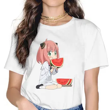 Anime Kém×Család Anya Hamisító Eszik a Dinnyét Póló Harajuku Homme Női Poliészter Tshirt O-Nyak