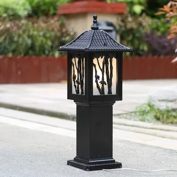 Kerti Lámpa Vízálló Kert kerti világítás Kert Füves Út Antik Európai Kerti Táj Kerti lámpa