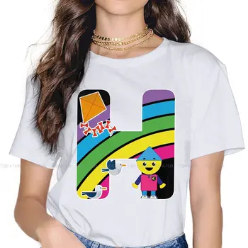 A kezdeti H Legújabb TShirts Charlie Colorforms Város Gyermekek Lány Harajuku Szövet Maximum Póló Kerek Nyakkivágás Túlméretezett 5XL
